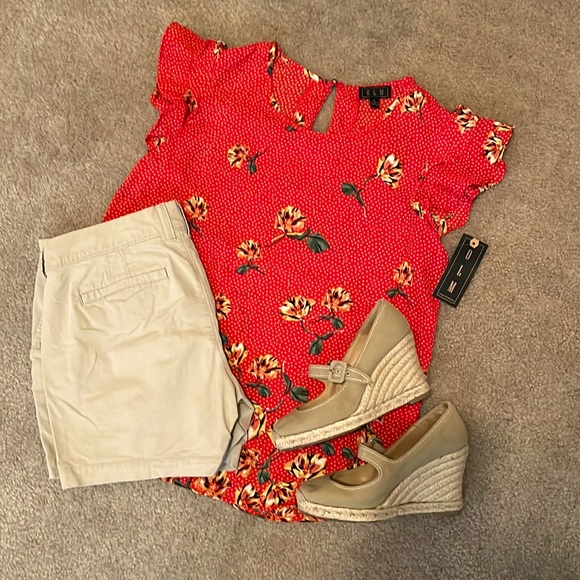 OLM Tops - Ruffle sleeve blouse